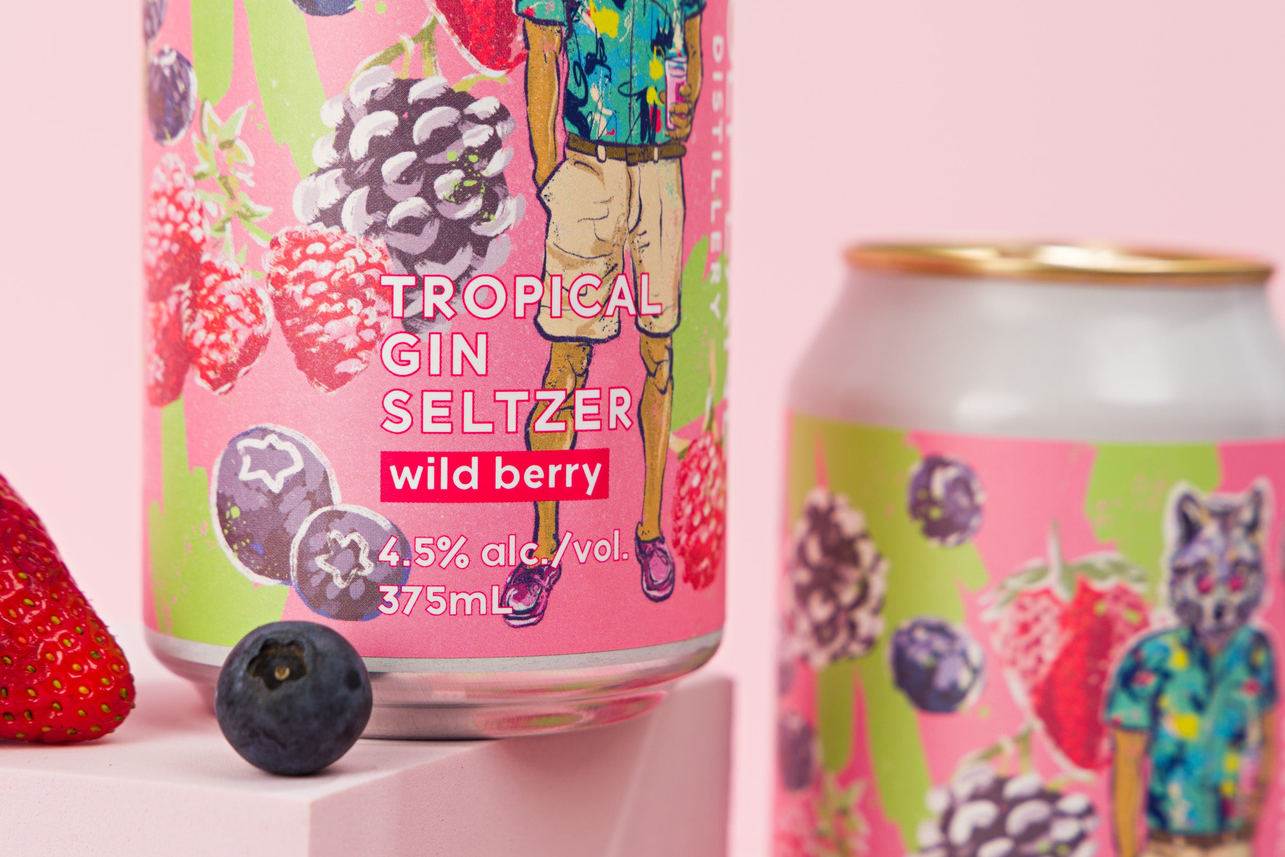 Wolf Lane Distillery - Wild Berry Gin Seltzer